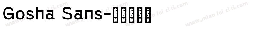 Gosha Sans字体转换